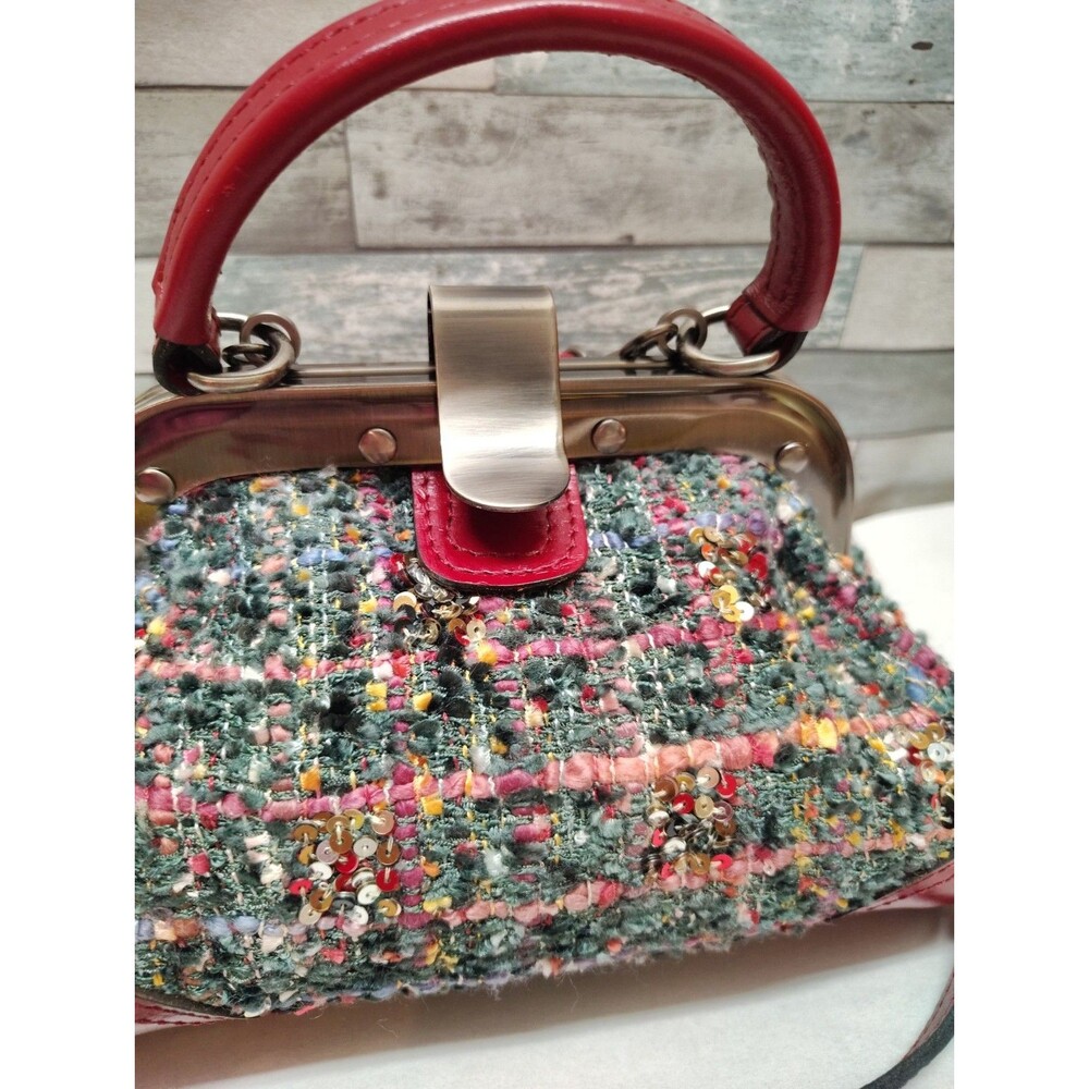 Patricia Nash Conselice Boucle Small Frame Crossbody Lava - Picture 4 of 16